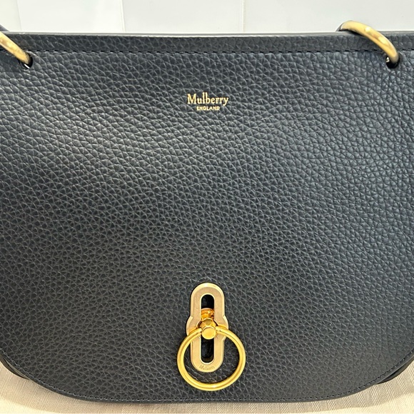 Mulberry Amberly Medium Satchel Black w/Gold Hardware EUC - Picture 2 of 15